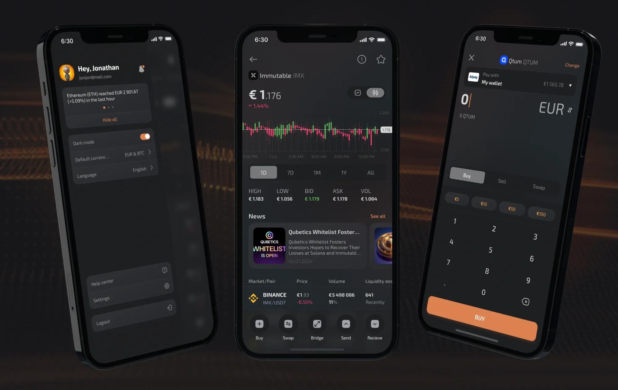Phones with FinTech app